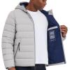 imageMichael Kors Mens Hooded Puffer Jacket Rain and Cold Weather CoatNickel
