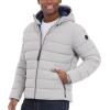 imageMichael Kors Mens Hooded Puffer Jacket Rain and Cold Weather CoatNickel