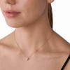 imageMichael Kors Womens 14K Rose GoldPlated Sterling Silver HeartCut Pendant NecklaceHeart Pav