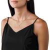 imageMichael Kors Womens 14K Rose GoldPlated Sterling Silver HeartCut Pendant NecklaceRound Pav
