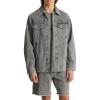 imageMichael Kors Mens Curved Hem Denim Shirt JacketConcrete Wash