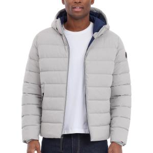 imageMichael Kors Mens Hooded Puffer Jacket Rain and Cold Weather CoatNickel