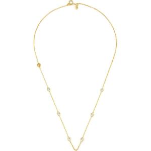 imageMichael Kors Womens 14K GoldPlated Sterling Silver Interlocking NecklaceChain