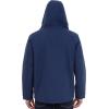 imageMichael Kors Mens Hooded Windbreaker Rain and Wind Resistant Midnight Blue Large
