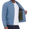 imageMichael Kors Mens Lightweight Bomber Jacket Wind and Water ResistantDark Chambray Blue