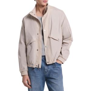 imageMichael Kors Mens Light Weight Nylon Mock Neck JacketDune