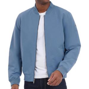 imageMichael Kors Mens Lightweight Bomber Jacket Wind and Water ResistantDark Chambray Blue