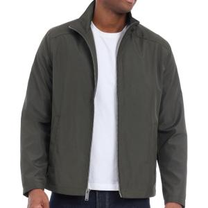 imageMichael Kors Mens Reinforced Polyester Jacket Wind and Water Resistant Dark Olive Green Small