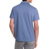 imageMichael Kors Mens Sleek Pique Short Sleeve Zip PoloDark Chambray