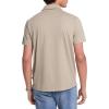 imageMichael Kors Mens Sleek Pique Short Sleeve Zip PoloDusty Sage