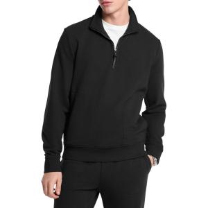 imageMichael Kors Mens Elevated Quarter Zip SweaterBlack