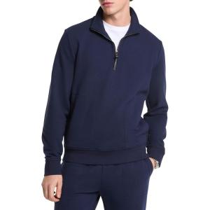imageMichael Kors Mens Elevated Quarter Zip SweaterMidnight
