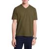 imageMichael Kors Mens Liquid Jersey Mk VNeck TShirtSage Olive Heather