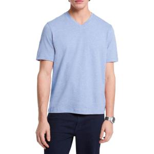 imageMichael Kors Mens Liquid Jersey Mk VNeck TShirtChambray Heather