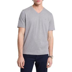 imageMichael Kors Mens Liquid Jersey Mk VNeck TShirtConcrete Heather