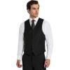 imageMichael Kors Mens 3Piece Classic Fit Suit Separates  Blazer Vest ampamp Pants Perfect for Weddings Proms ampamp Formal EventsBlack