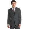imageMichael Kors Mens 3Piece Classic Fit Suit Separates  Blazer Vest ampamp Pants Perfect for Weddings Proms ampamp Formal EventsGrey Sharkskin