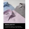 imageMichael Kors Mens Dress Shirt Comfort Stretch Regular FitGrey Frost