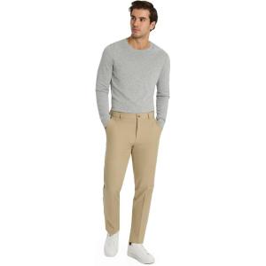 imageMichael Kors Mens Bedford Classic Fit Dress Pants  Stretch Fabric Chino Pant  Kahki Pant for Business ampamp Casual WearBeige