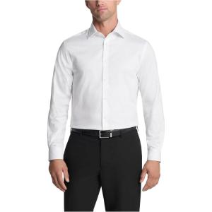 imageMichael Kors Mens Dress Shirt Comfort Stretch Regular FitWhite