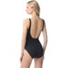 imageMichael Kors Swimwear Womens Standard Solid Lace Up Grommet One Piece Black
