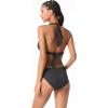 imageMichael Kors Womens Solid Logo Ring Halter TopBlack