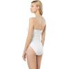 imageMichael Kors Womens Solid Shirred Bandeau One PieceWhite