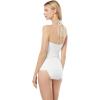 imageMichael Kors Womens Solid Shirred Tankini TopWhite