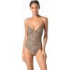 imageMichael Kors Womens Cheetah Print Underwire One PieceCaf