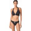 imageMichael Kors Womens Solid Logo Ring Halter TopBlack