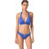 imageMichael Kors Womens Solid Logo Ring Halter TopBright Royal