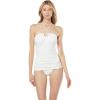 imageMichael Kors Womens Solid Shirred Tankini TopWhite