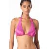 imageMichael Kors Womens Textured Stripe Muti Wear Bra TopWild Berry