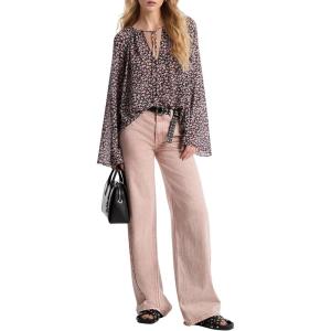 imageMichael Kors Womens Relaxed Wide Leg JeanRosewater
