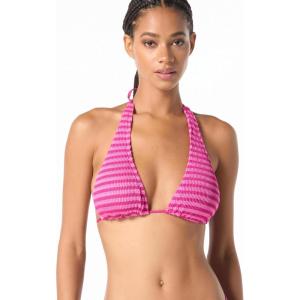 imageMichael Kors Womens Textured Stripe Muti Wear Bra TopWild Berry