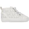 imageMICHAEL KORS BabyGirls Split Crib ShoeWhite Silver