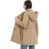 imageMichael Kors Womens Belted Raincoat with Detachable Hood Khaki Small
