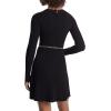 imageMichael Kors Womens Chain Belt Flare Mini DressBlack
