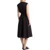 imageMichael Kors Womens Cotton Poplin Midi DressBlack