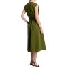 imageMichael Kors Womens Cotton Poplin Midi DressEvergreen