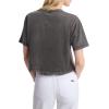 imageMichael Kors Womens Cropped Empire Stud TShirtBlack Wash