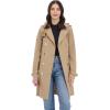 imageMichael Kors Womens Double Button Trenchcoat with Detachable HoodKhaki