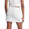 imageMichael Kors Womens Floral Sequin Mini SkirtWhite
