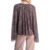 imageMichael Kors Womens Floral VNeck TopDusty Rose