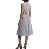 imageMichael Kors Womens Graphic Stripe Midi DressBlack