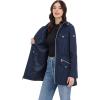 imageMichael Kors Womens Hooded Anorak Rain CoatNavy