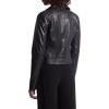 imageMichael Kors Womens Leather Moto JacketBlack