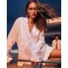 imageMichael Kors Womens Ramie VNeck BlouseWhite