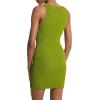 imageMichael Kors Womens Ribbed Scoop Tank DressMeadow Green