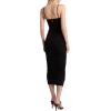 imageMichael Kors Womens Ruched Midi DressBlack